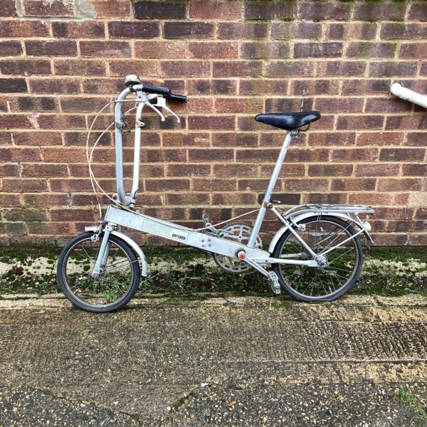 Vintage Bickerton portable bike in need of restoration.
