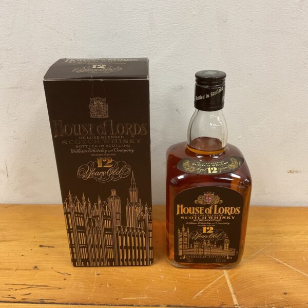 House of Lords 12 Year Old Scotch Whisky bottle with label.