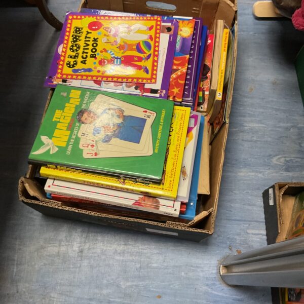 Vintage lot of magic books for illusions and tricks.
