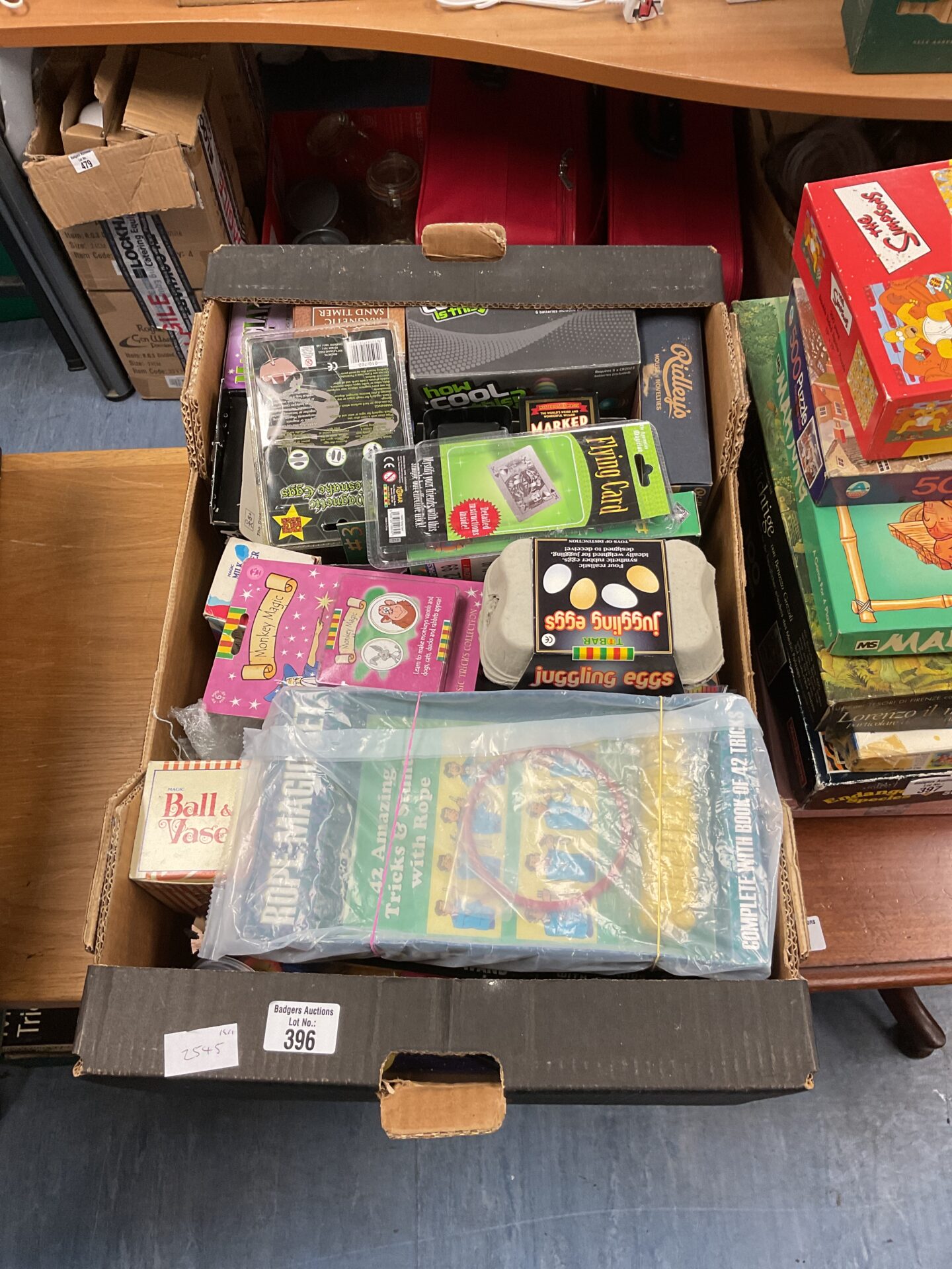 396 Box of Mixed Magic Toys