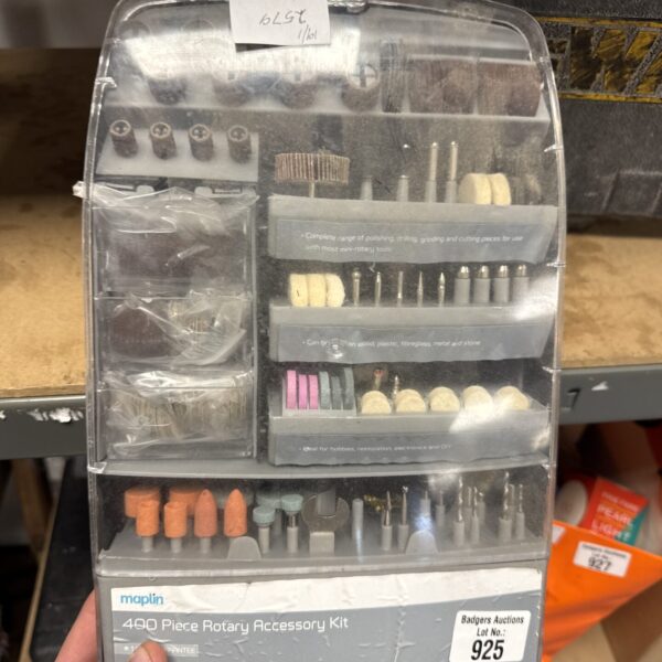 Maplin 400-piece rotary tool accessory set in original packaging.