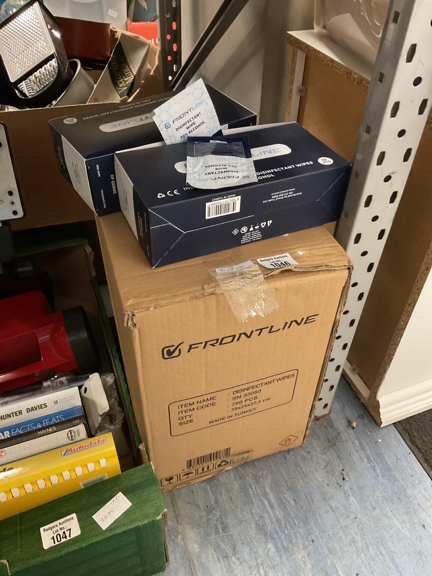 1046 Box of Alcohol Disinfectant wipes