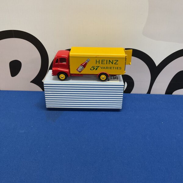 Vintage Dinky Toys Heinz truck, a classic diecast model.