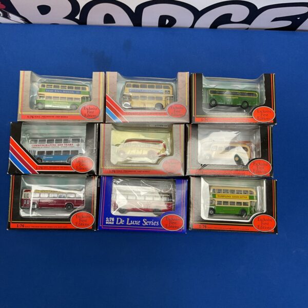 Boxed Gilbow Exclusive First Editions diecast models for collectors.