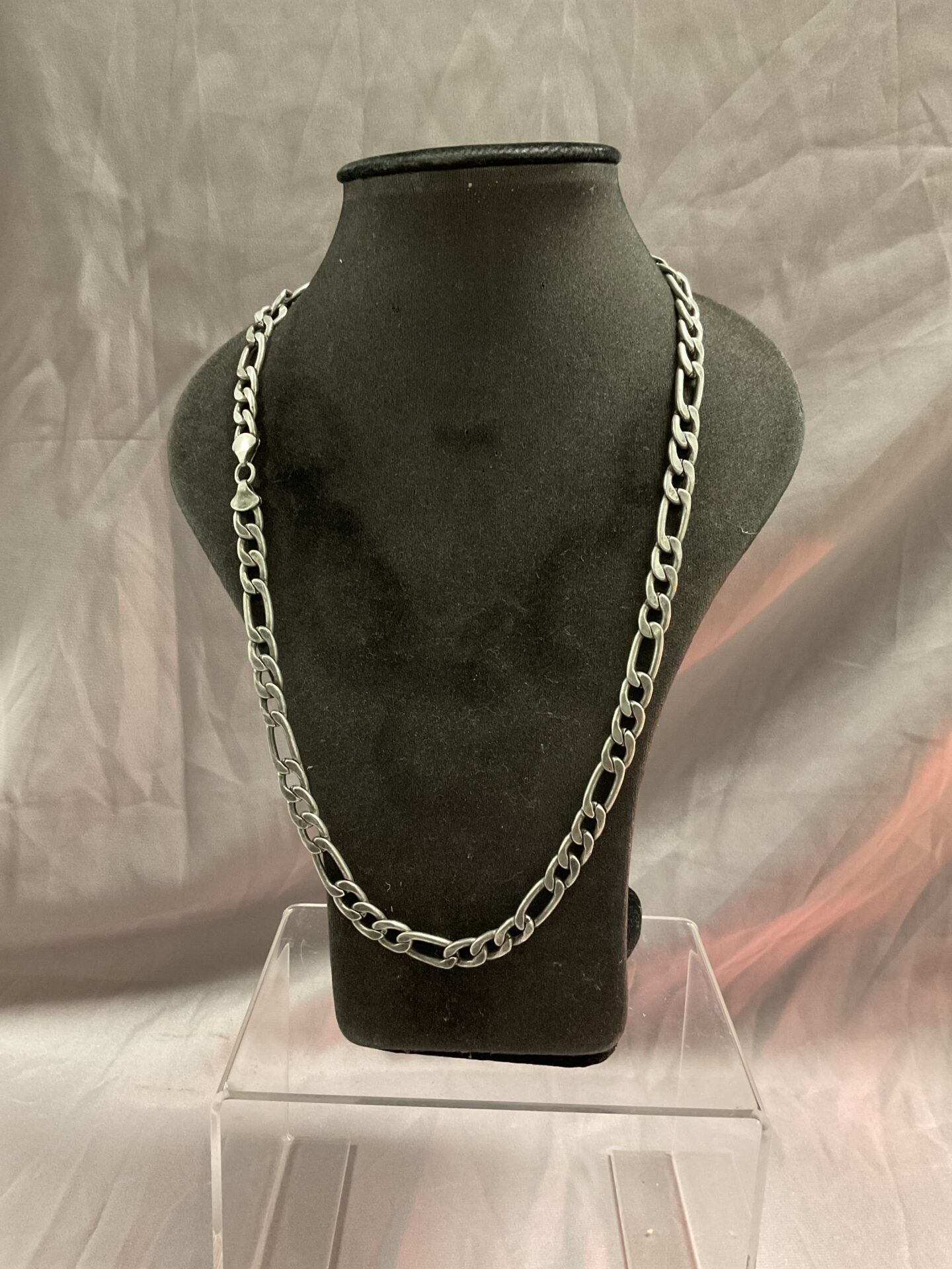 843 Heavy link Whitemetal 20” chain necklace
