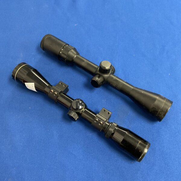 Vintage rifle scopes by Nikko Sterling and BSA for sale.