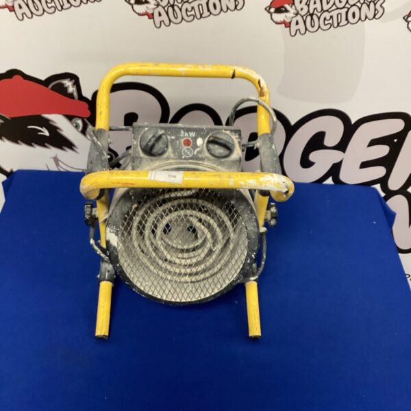 Used Stanley 2kw fan heater for workshop or construction.