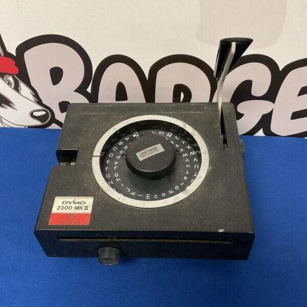 Vintage Dymo 2300 label maker in as-found condition.