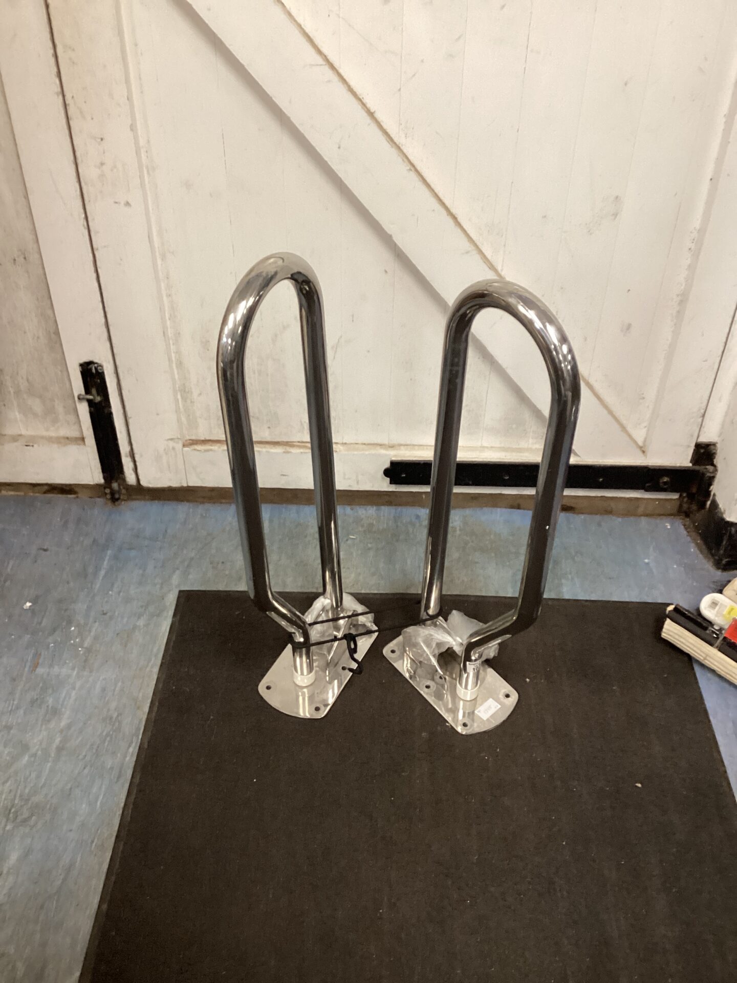 1023 Two Stainless Steel Grab Rails with anchor bolts