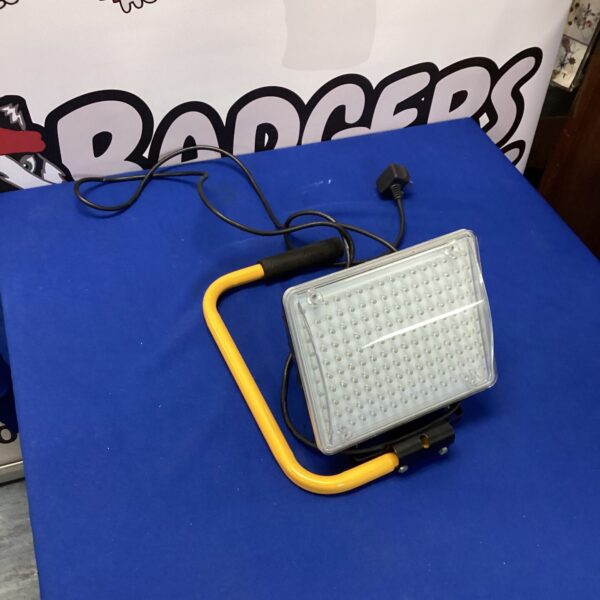 Portable LED site light for construction and work environments.