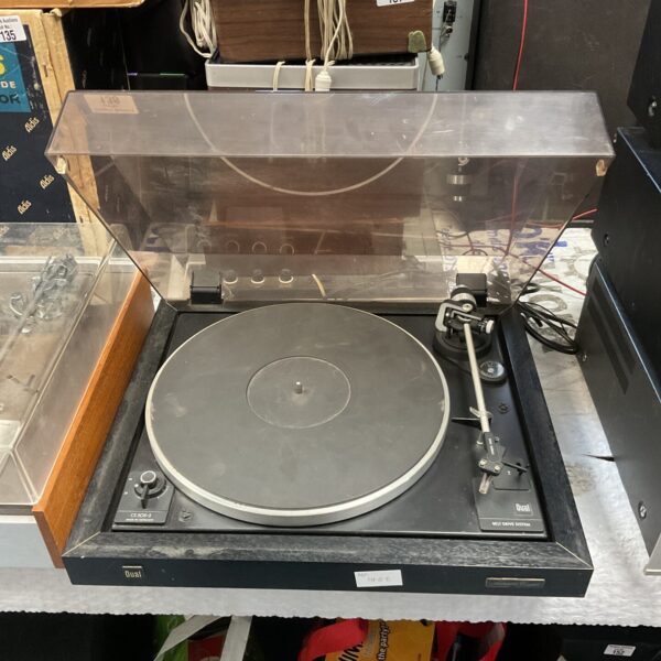Vintage Dual CS 505-3 belt drive turntable for vinyl records.
