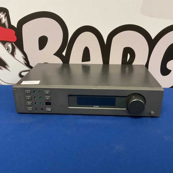 Front view of a vintage Quad FM4 tuner.