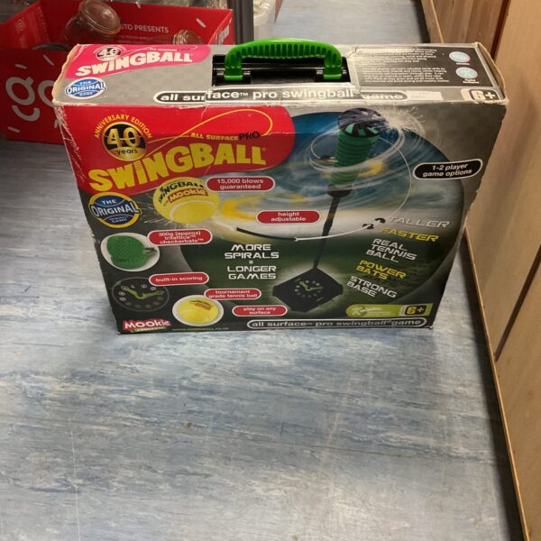 Vintage Swingball 40th Anniversary Edition outdoor tennis game set.