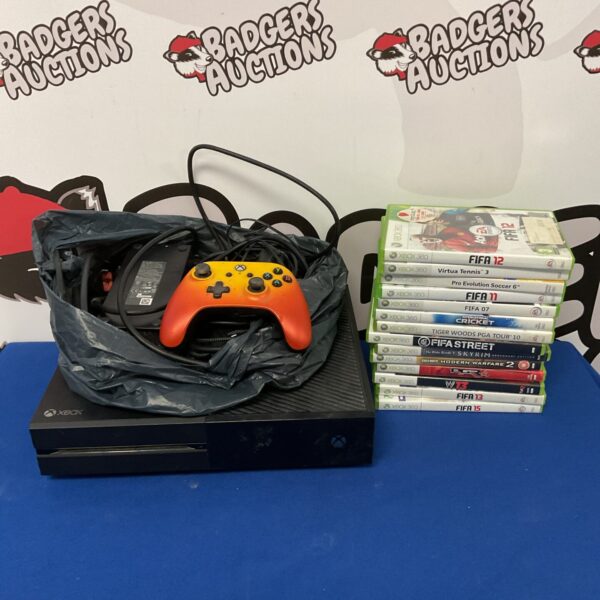 Xbox One console with games bundle for sale.
