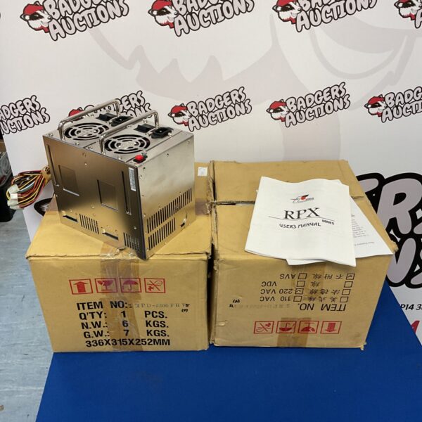 Two RPX switching power supplies for electronic projects and repairs.