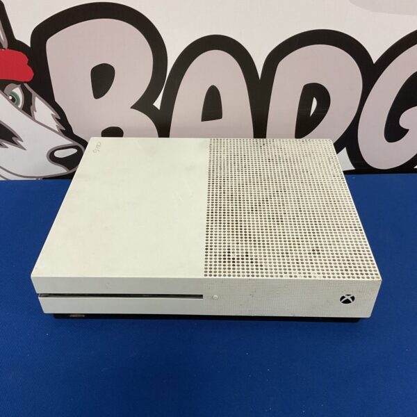 Black Microsoft Xbox One gaming console for retro gaming enthusiasts.
