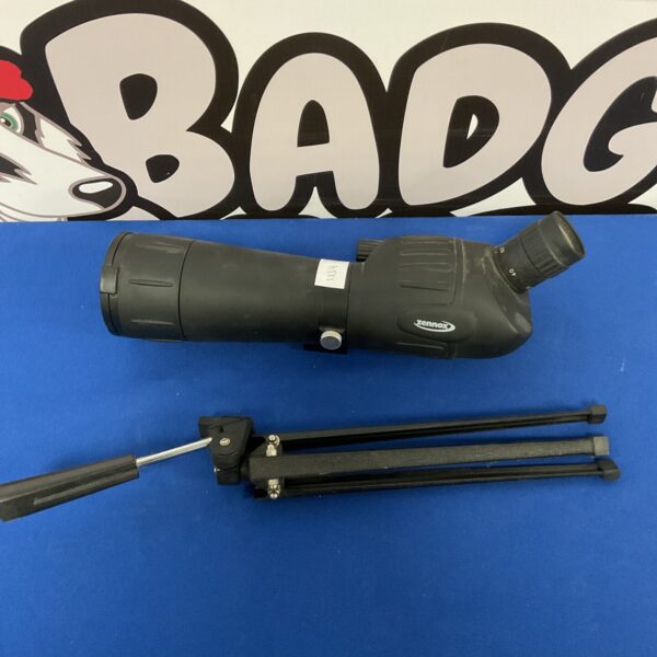 Zennox spotter scope with tripod for bird watching and wildlife observation.
