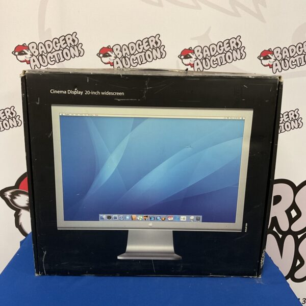Vintage Apple 20” Cinema Display widescreen monitor for retro computing.