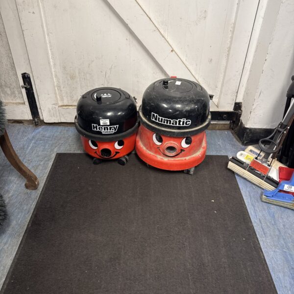 Two Numatic Henry Hoover bodies for spares or repair.