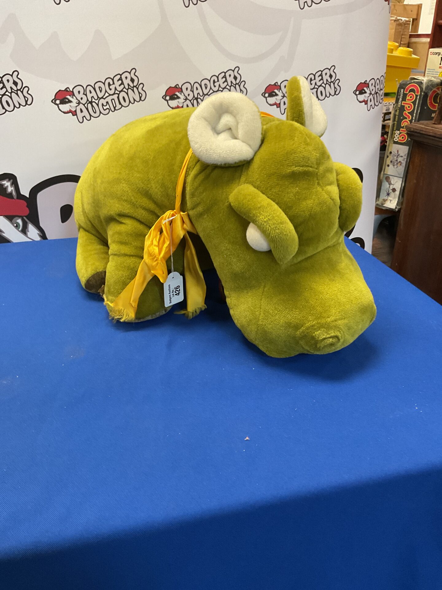 426 Vintage Hygenictoys merrythought large stuffed hippo plush