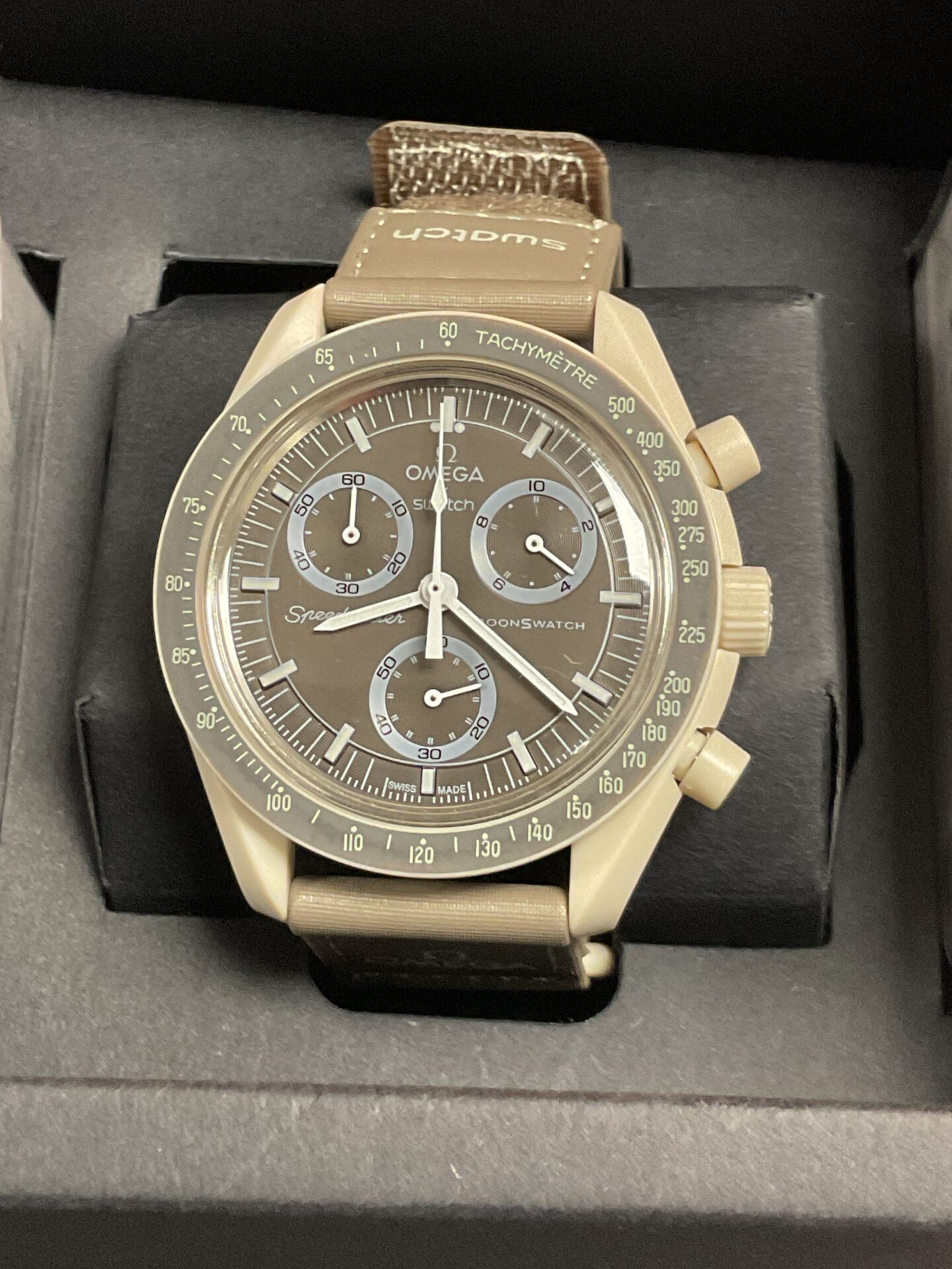 891 Omega swatch style mission on earth desert bioceramic moon watch