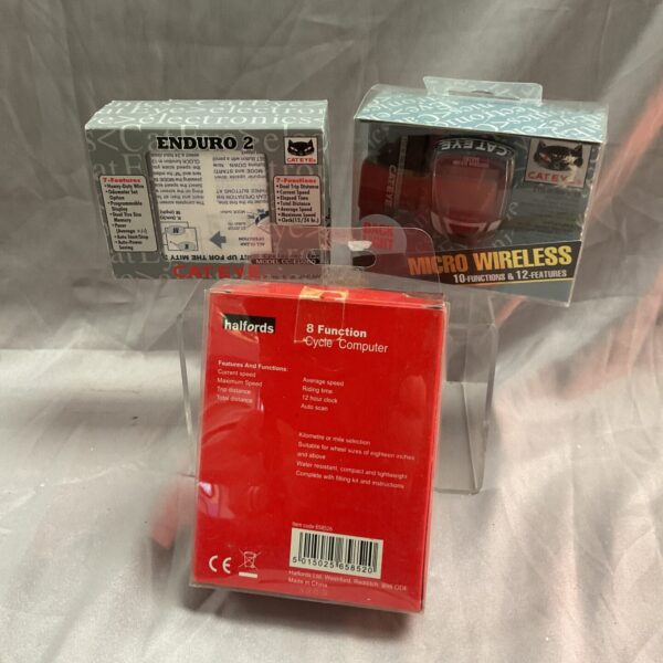 Cateye Enduro 2 bike computers lot, wireless cycle computer speedometer.