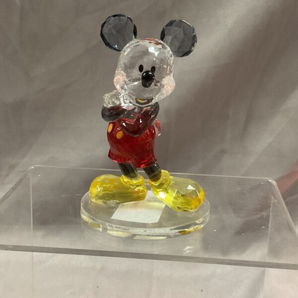Vibrant Perspex Disney Mickey Mouse figure for collectors.