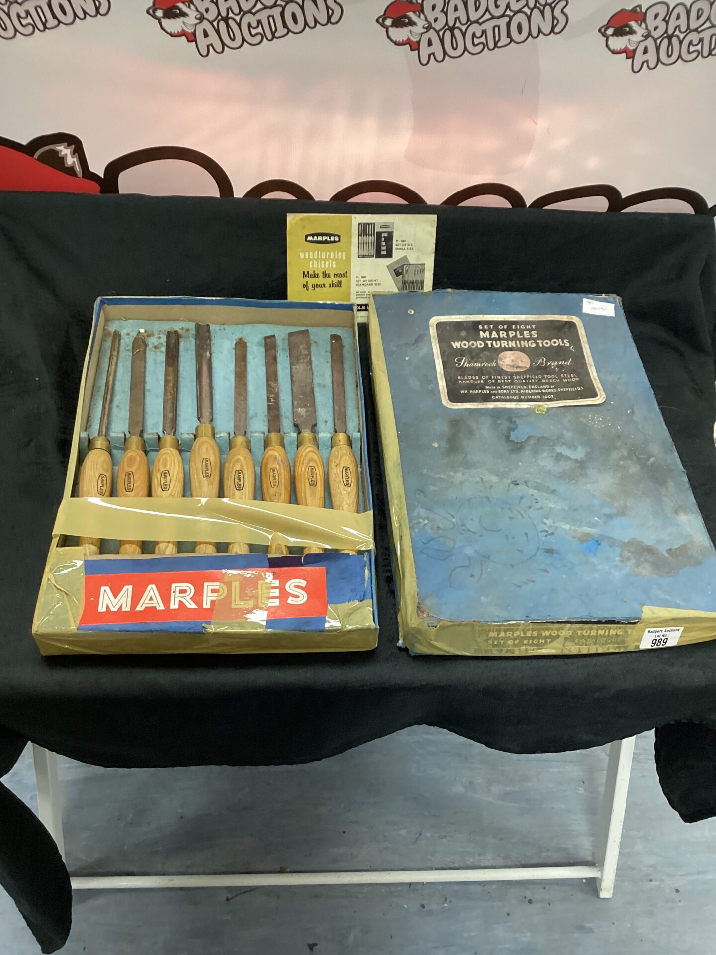 989 Set of Marples Wood Turning Tools