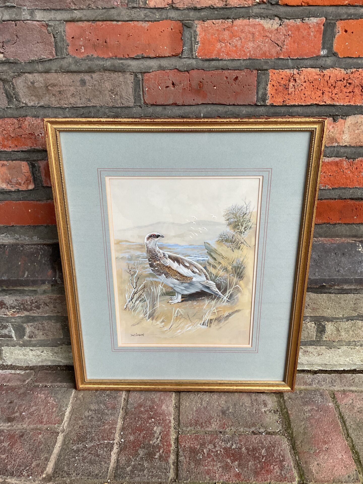 004 Don Vaughan fine watercolour of a grouse