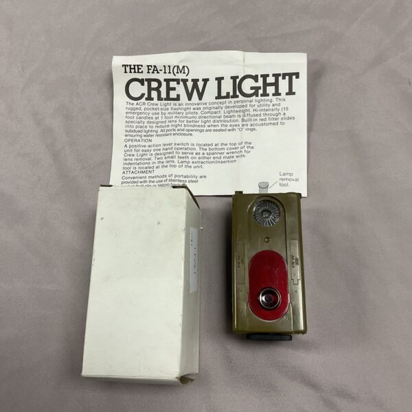 Vintage RAF FA-11(M) crew light, a directional aviation lamp.