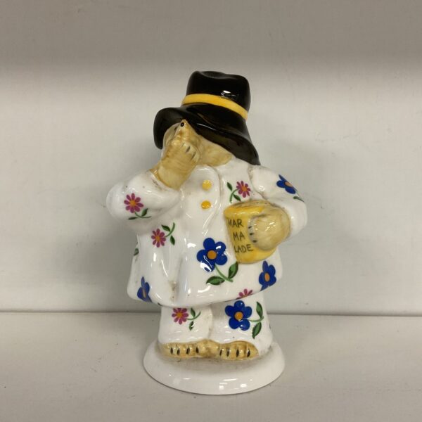 Vintage Coalport Paddington Bear figurine with marmalade jar.