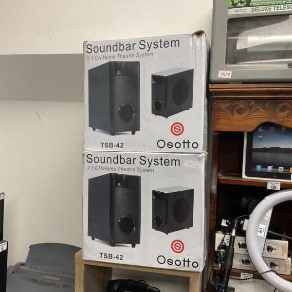 Osotto soundbar system TSB-42 for home theatre audio.