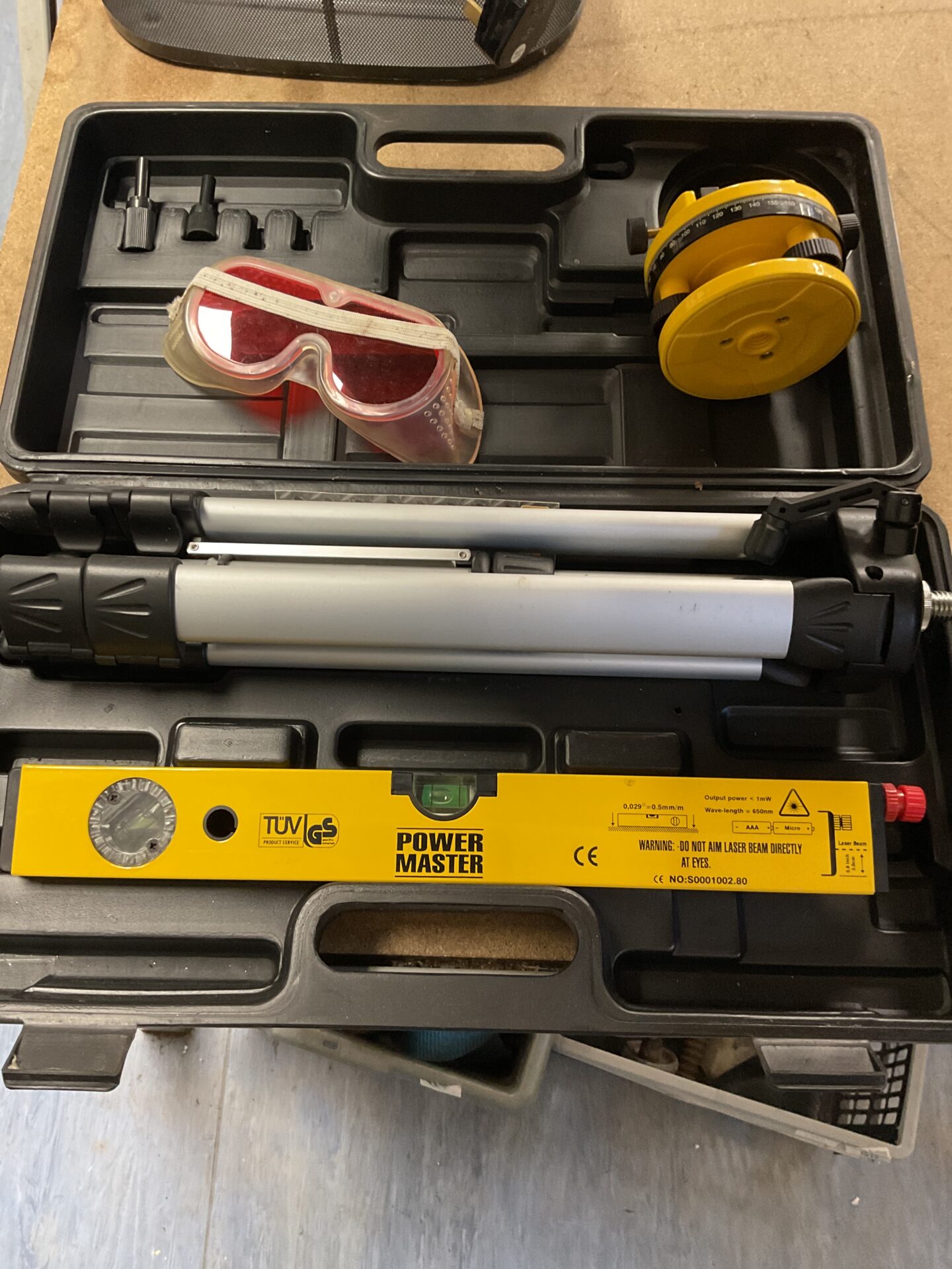 938 Power master laser level set