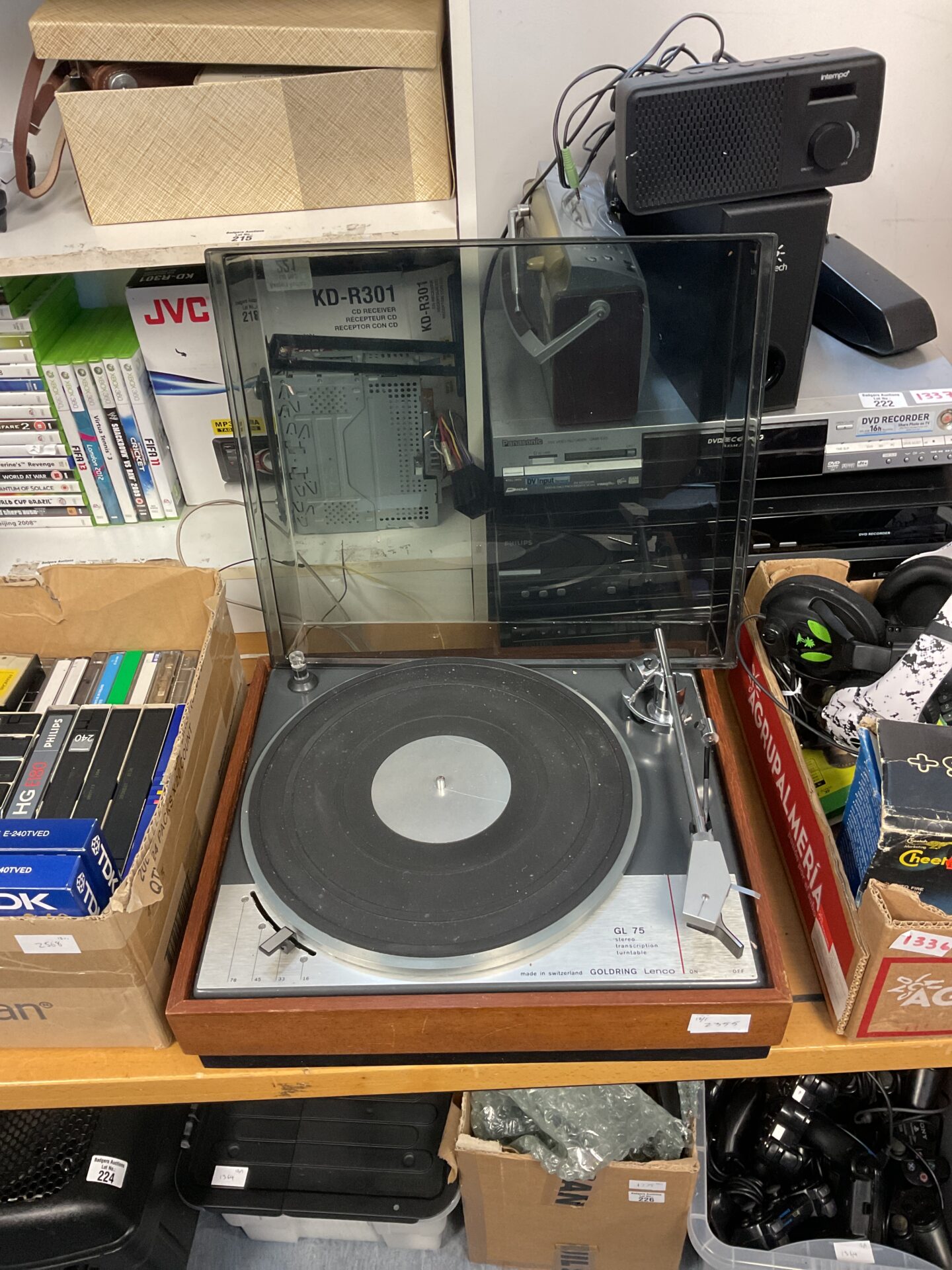 221 Goldring lenco gl75 stereo transcription turntable