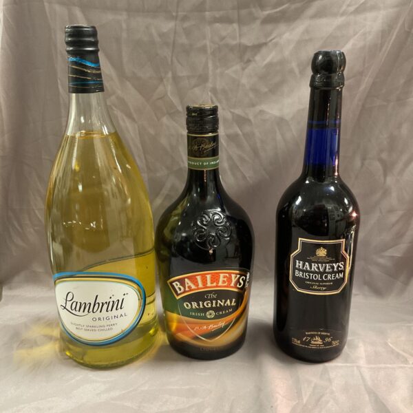 Lambrini, Baileys and Harvey's Sherry lot for collectors.
