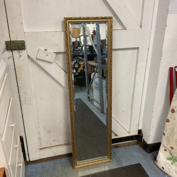 Antique gilt framed mirror by Clarke Eaton, measuring 126cm.