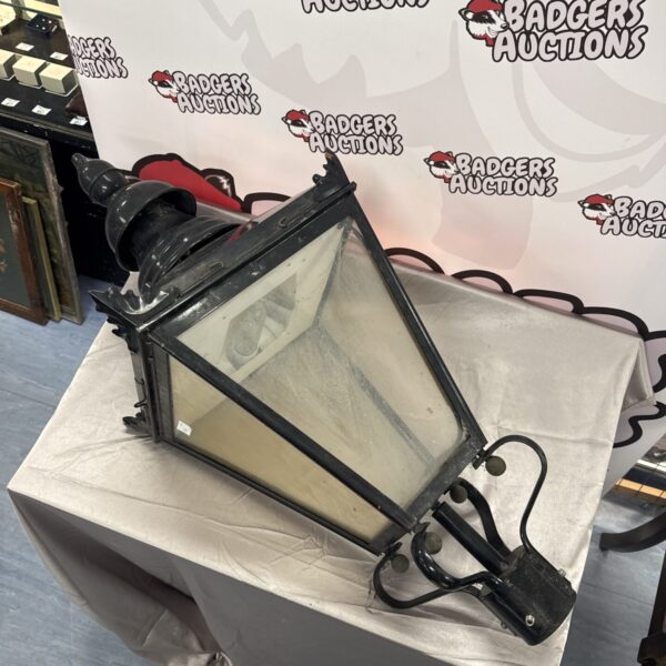 Large Victorian copper lantern from Westminster street lighting.