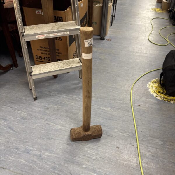 Heavy duty sledge hammer, a robust striking tool.