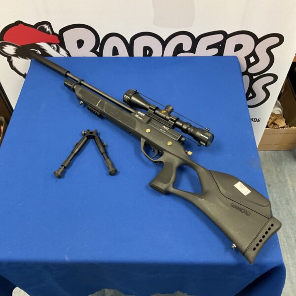 Gamo Phox .22 air rifle with scope, pre-charge pneumatic.