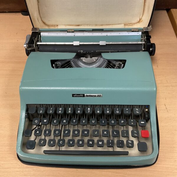 Vintage Olivetti Letter 32 typewriter, a classic portable model.