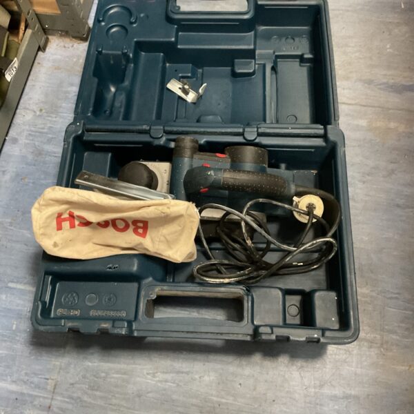 Vintage Bosch electric planer in its original carry case.