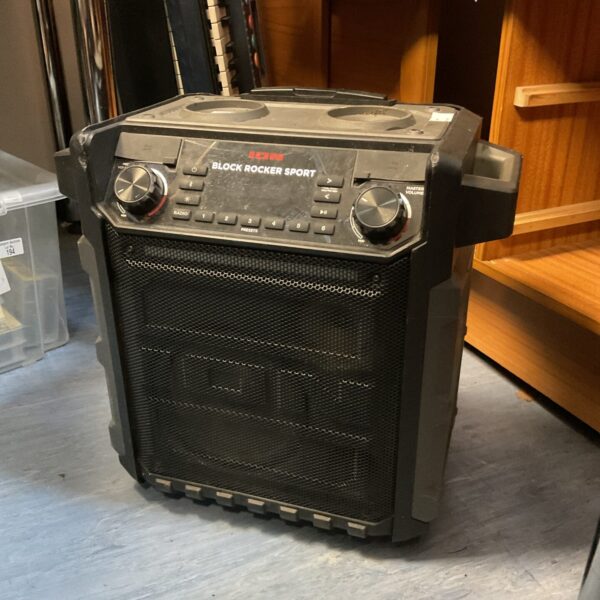 Black Ion Block Rocker Sport portable bluetooth speaker.