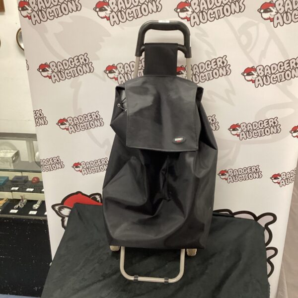 Journey of London shopping trolley, folded and ready for use.