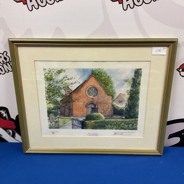 Signed limited edition Keith Wilkins print of Christ Church, Flackwell Heath.