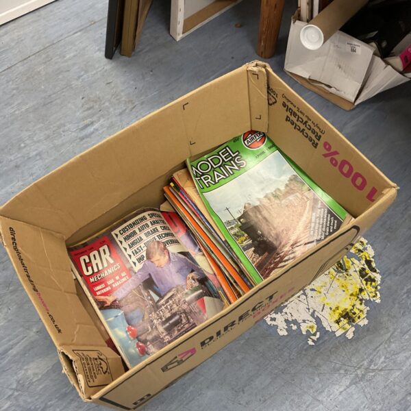 Large collection of vintage Airfix model railway books.