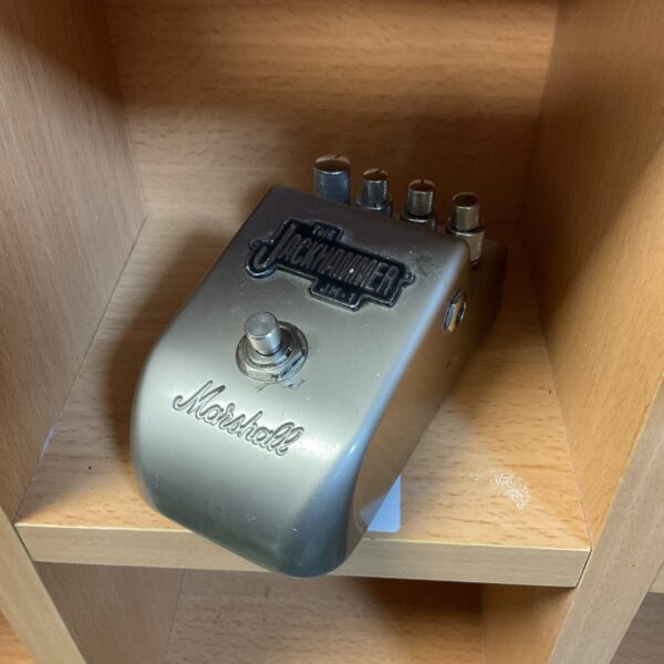 Vintage Marshall Jackhammer JM-1 guitar pedal for distortion effects.
