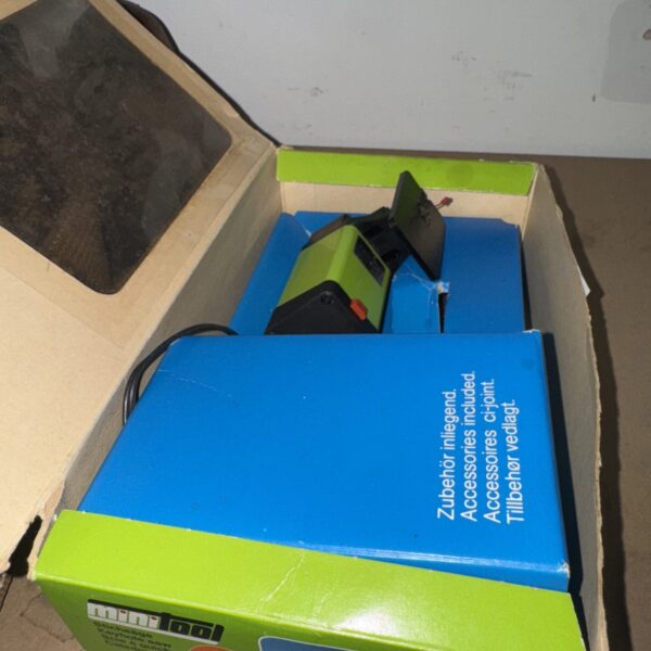 Vintage Minitool keyhole saw in original packaging.