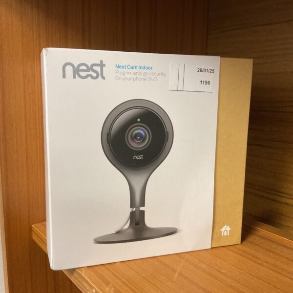 Google Nest Cam Indoor camera for home security and monitoring.