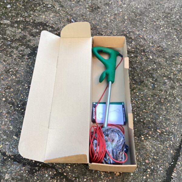 New in box Qualcast Stimmer garden trimmer, vintage lawn care tool.