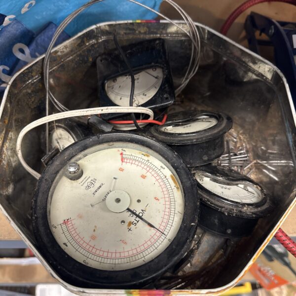 Vintage Smiths speedometer gauge for classic car restoration.